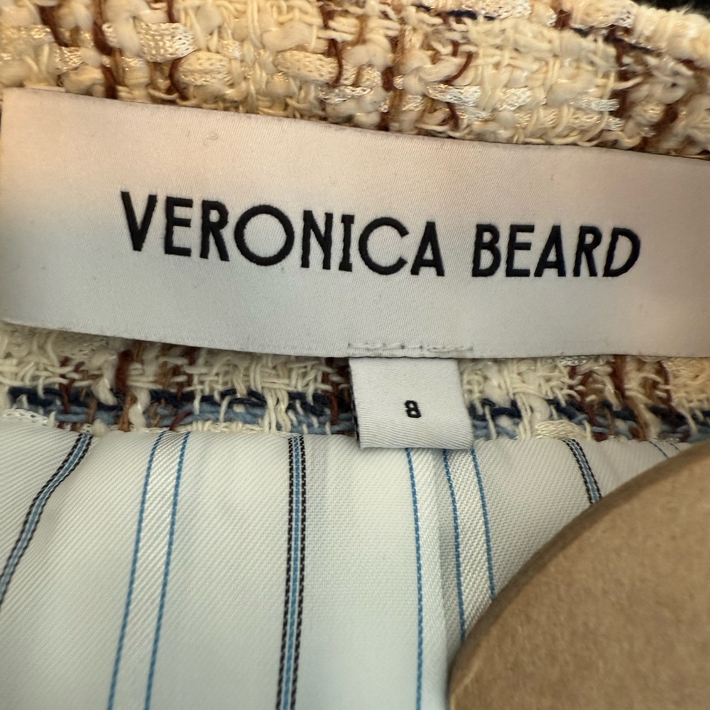 NWOT Veronica Beard Cream and Black Plaid Blazer - Picture 4 of 4